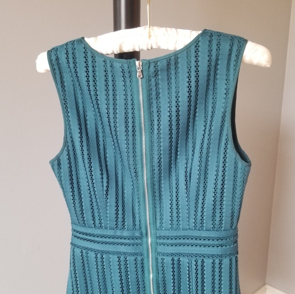 J. Crew Striped Eyelet Dress in Green Size 2 - Picture 5 of 7